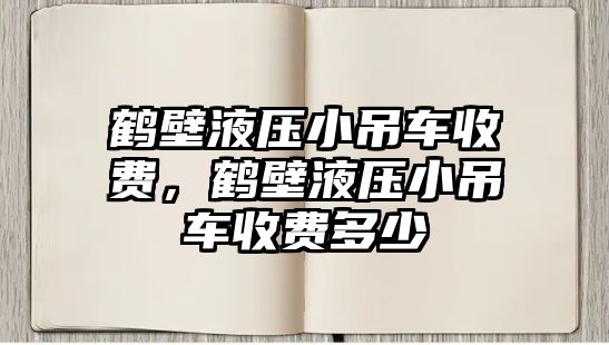 鶴壁液壓小吊車收費(fèi)，鶴壁液壓小吊車收費(fèi)多少