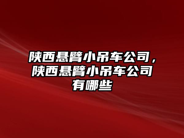 陜西懸臂小吊車公司，陜西懸臂小吊車公司有哪些