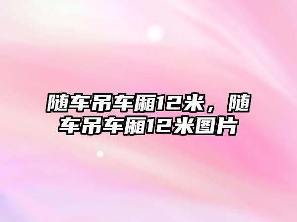 隨車吊車廂12米，隨車吊車廂12米圖片